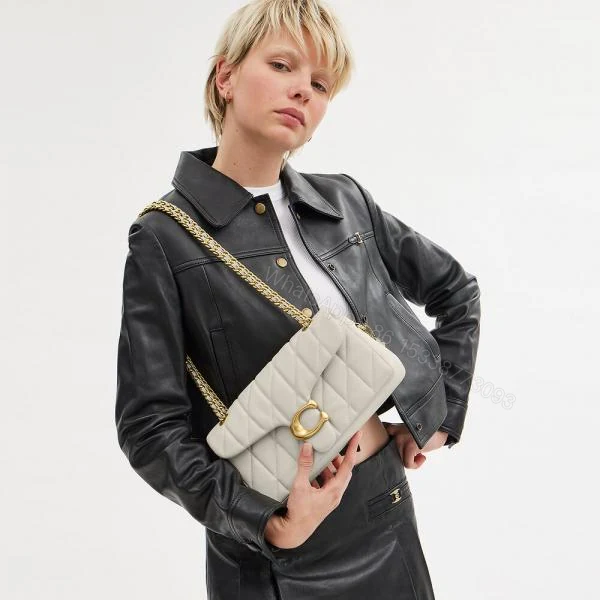 View 8 of FIRST COPY Coach Tabby 20 Quilted Leather Shoulder Bag
