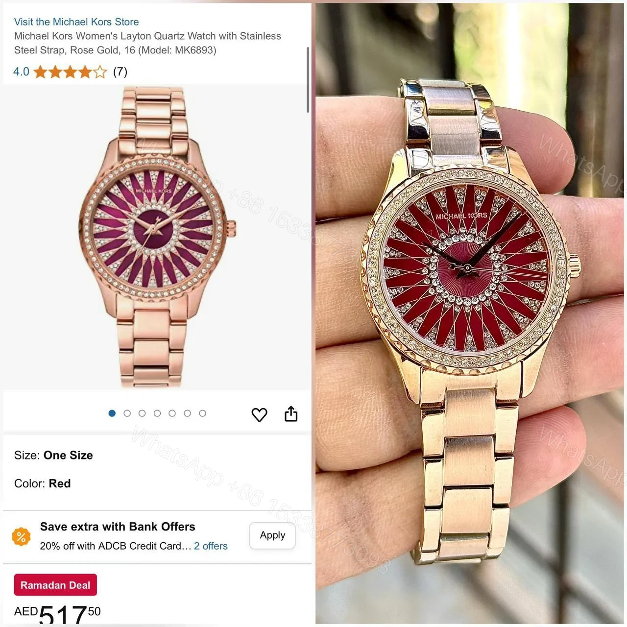 View 3 of Michael Kors Layton MK6893