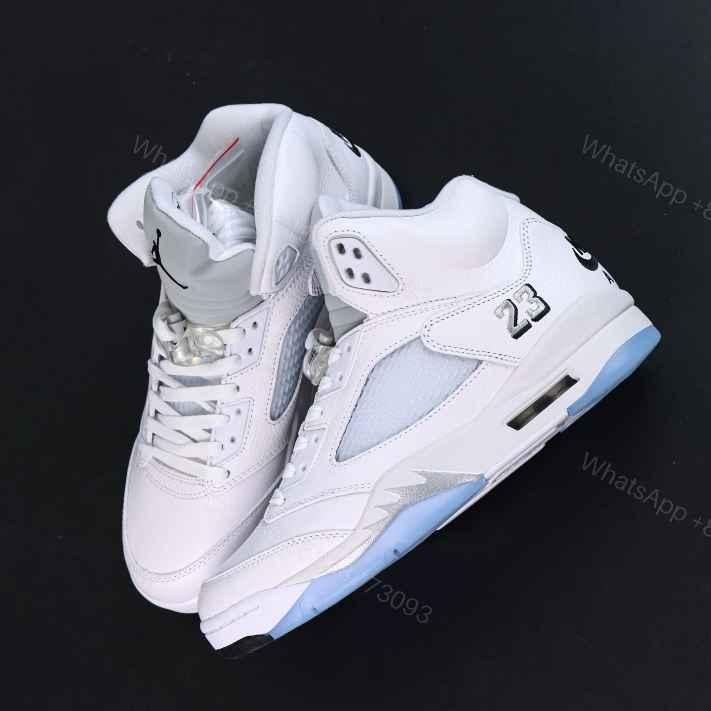 View 7 of Air Jordan 5 Retro White Metallic Reps