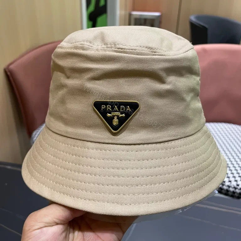 Beige Premium Bucket Hat, Subtle Hardware Detailing, Luxury Style — view 1