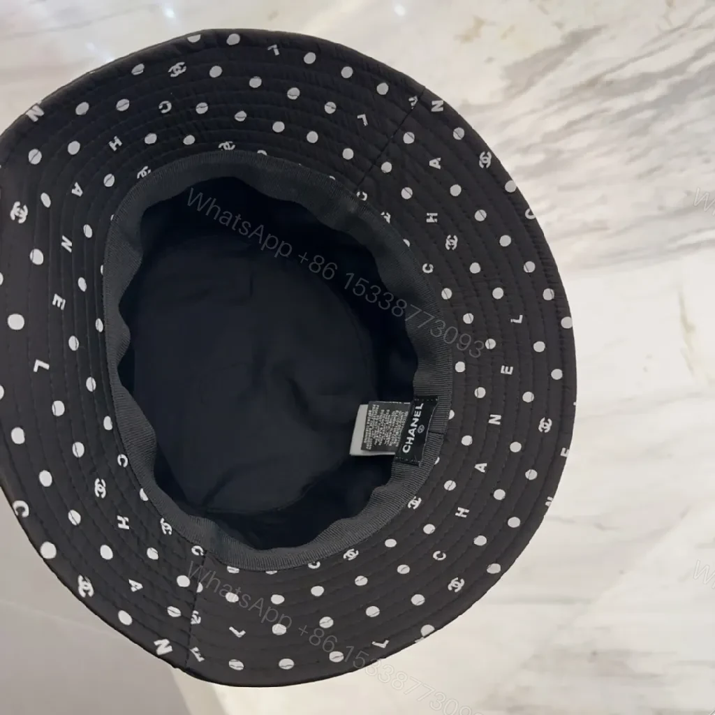 View 4 of Polished Denim-Ready Chanel-Patterned Bucket Hat