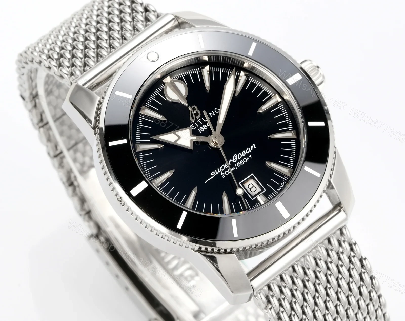 View 5 of Breitling Superocean Heritage 46 Stainless Steel / Black / Black Dial A1732024.B868.152A