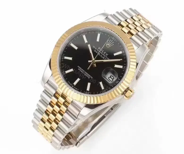 View 2 of Clean Factory Clean Factory ROLEX Datejust 41mm Black Two-Tone Watch