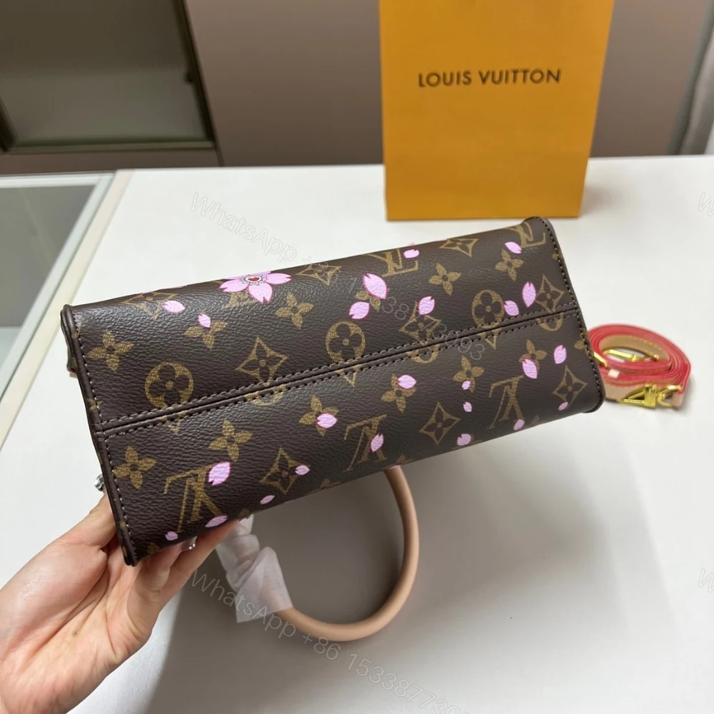 View 5 of Louis Vuitton X Takashi Murakami Onthego PM Sakura Brown 25Cm M13269