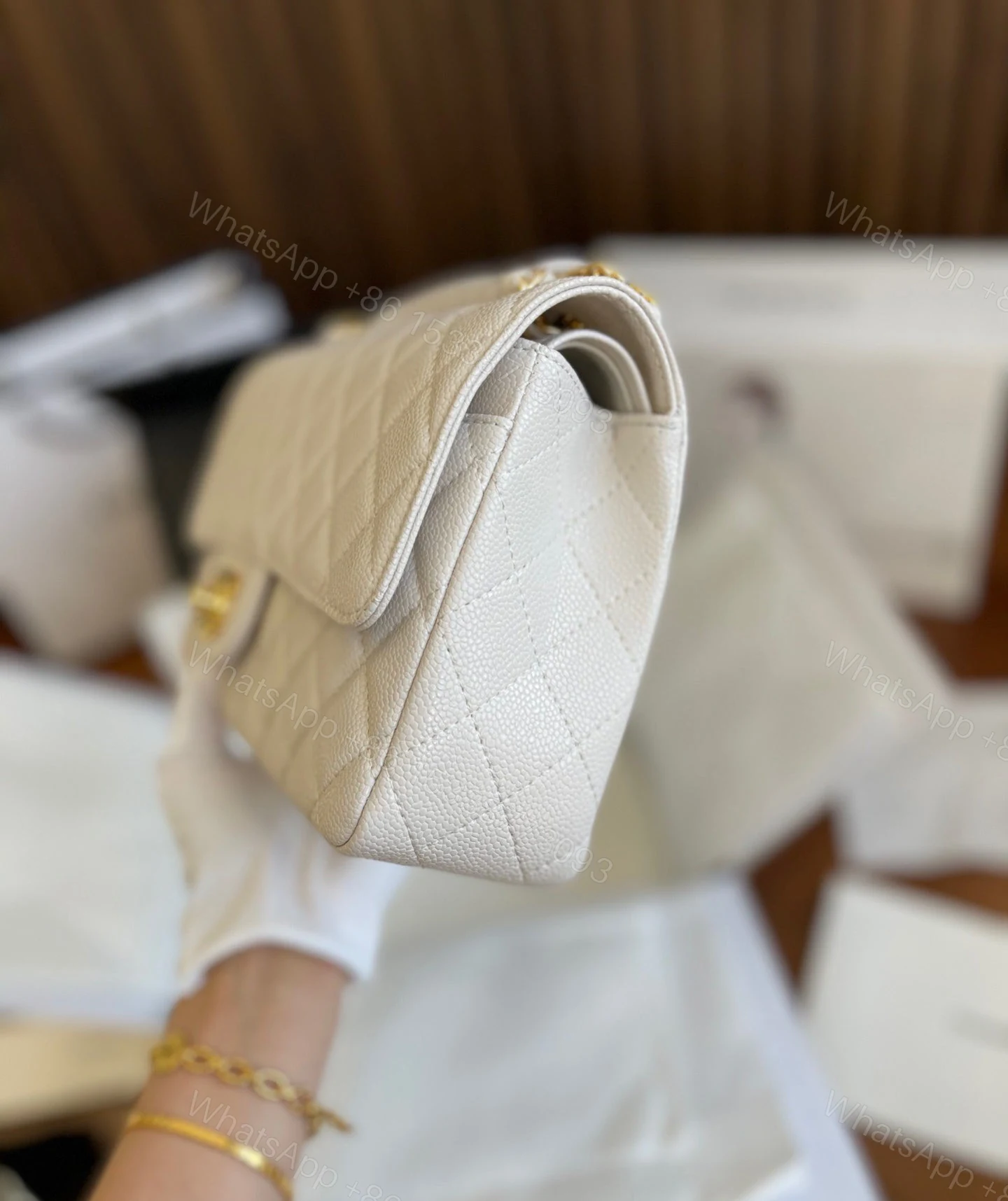 View 9 of Chanel Mini Flap Bag Calfskin