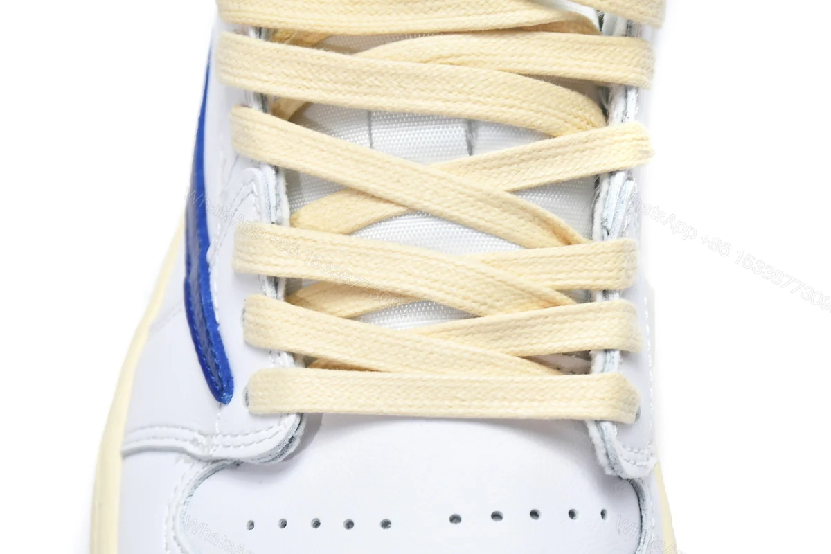 View 5 of Travis Scott x Air Jordan 1 Low White Blue DH68369-186