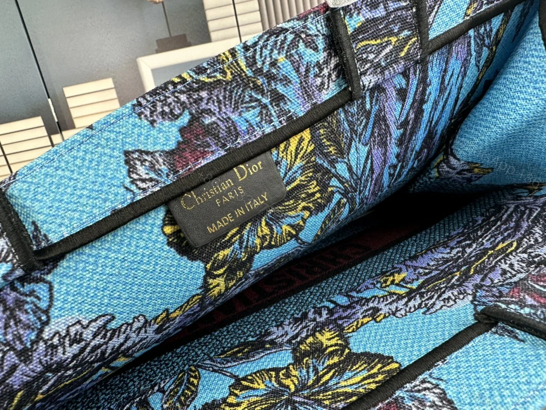 View 9 of DIOR LARGE DIOR BOOK TOTE CELESTIAL BLUE MULTICOLOR 41CM M1286ZEUPM259