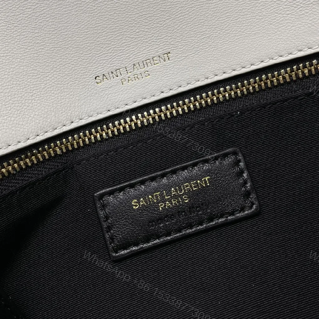View 7 of Quilted Crossbody Bag: White Leather, Gold Hardware, Modern Chic