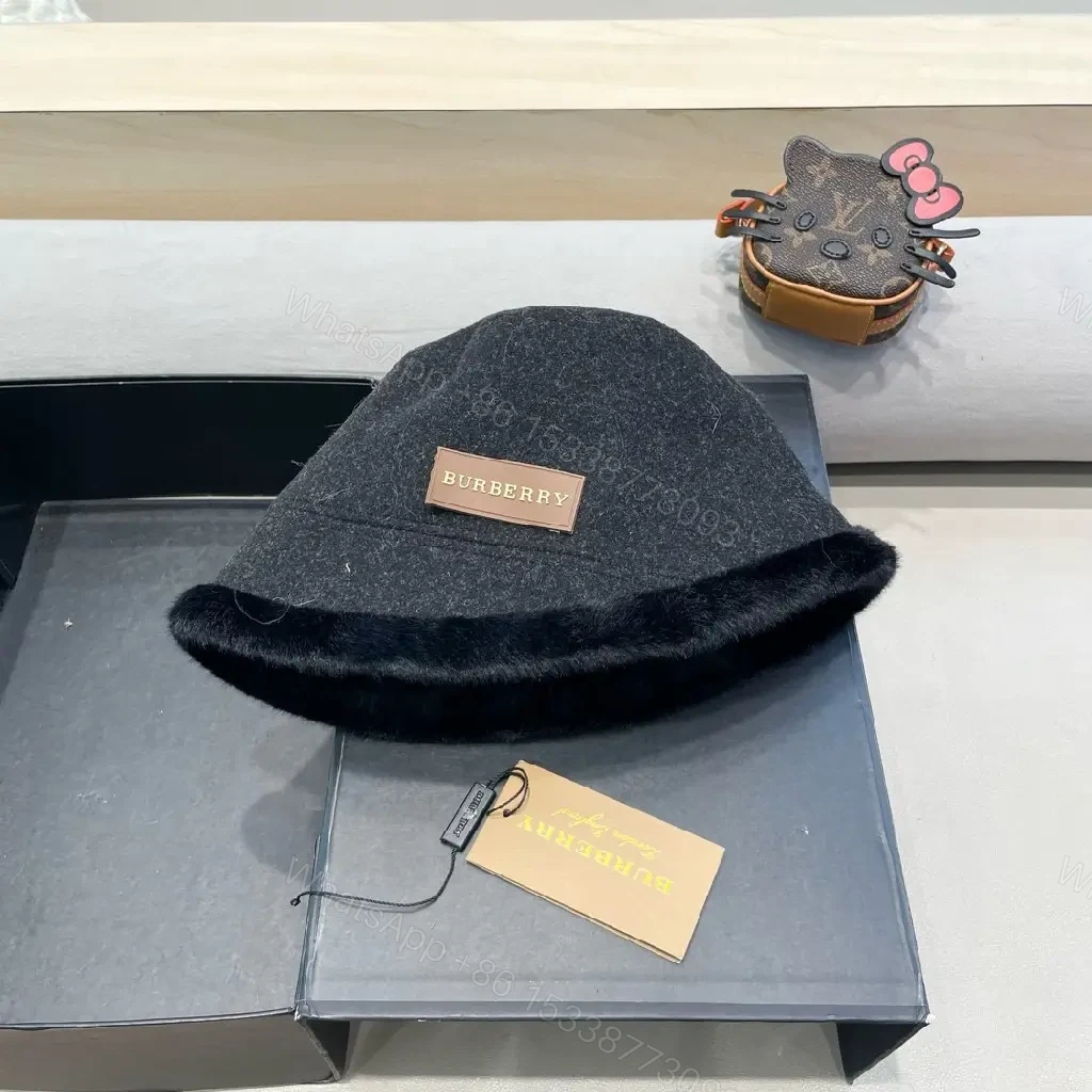 View 6 of Charcoal Wool Bucket Hat: Modern Luxury, Textured Comfort