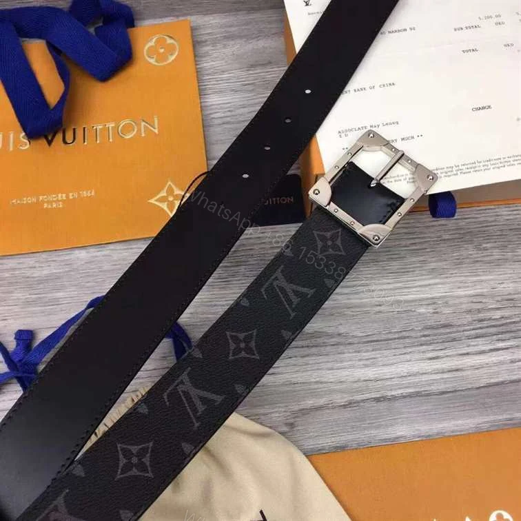 View 5 of LOUIS VUITTON 3 STEPS 40MM REVERSIBLE BELT – B168