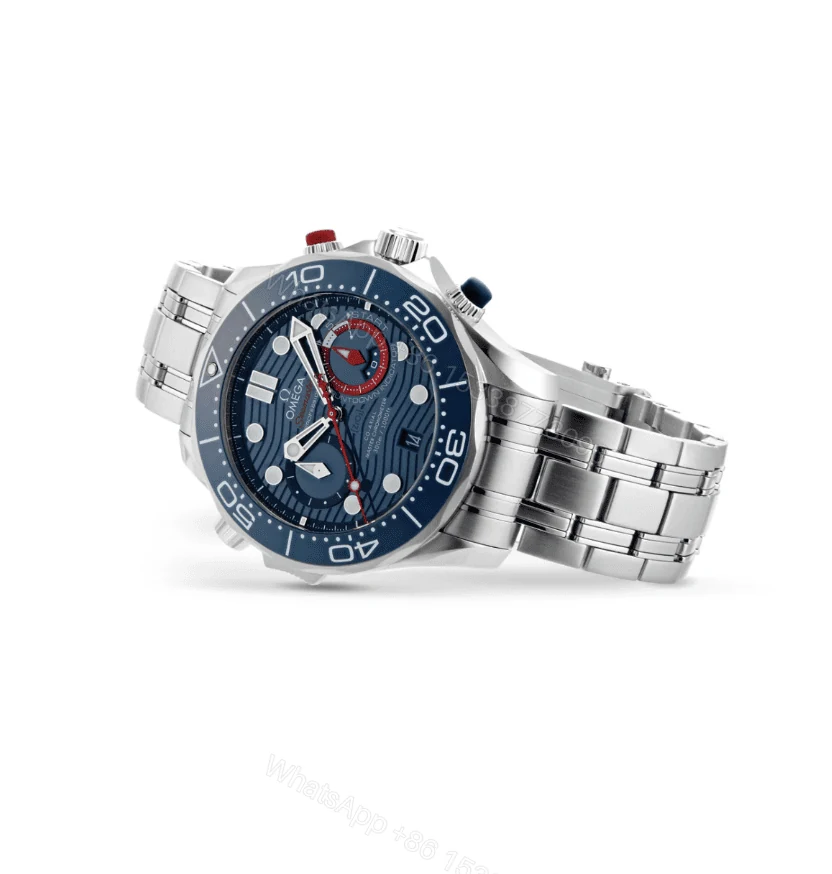 View 9 of Replica Omega Seamaster Diver Chronograph 44mm – Replica (Ref: O21030445103002)