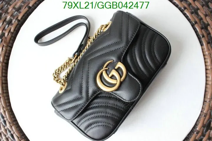 View 3 of Mini Gucci GG Marmont Bag in Red Matelassé Leather 768543