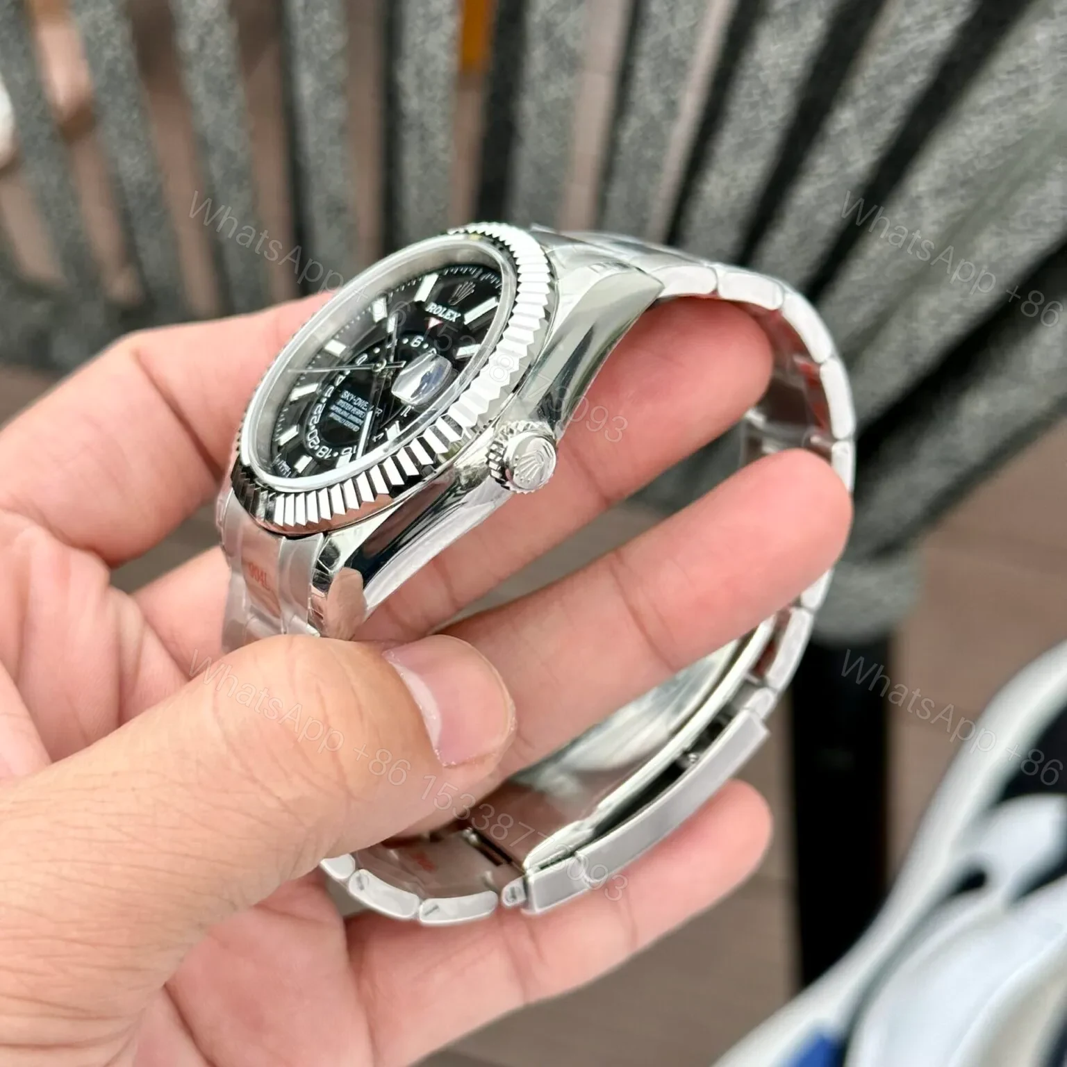 View 4 of Superclone Rolex Sky-Dweller Bright black Dial 336934 Oyster