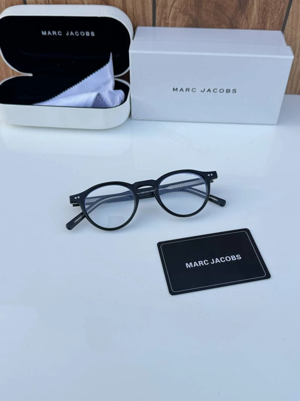 View 2 of First Copy Marc Jacobs 1103 Black Plano Designer Sunglasses