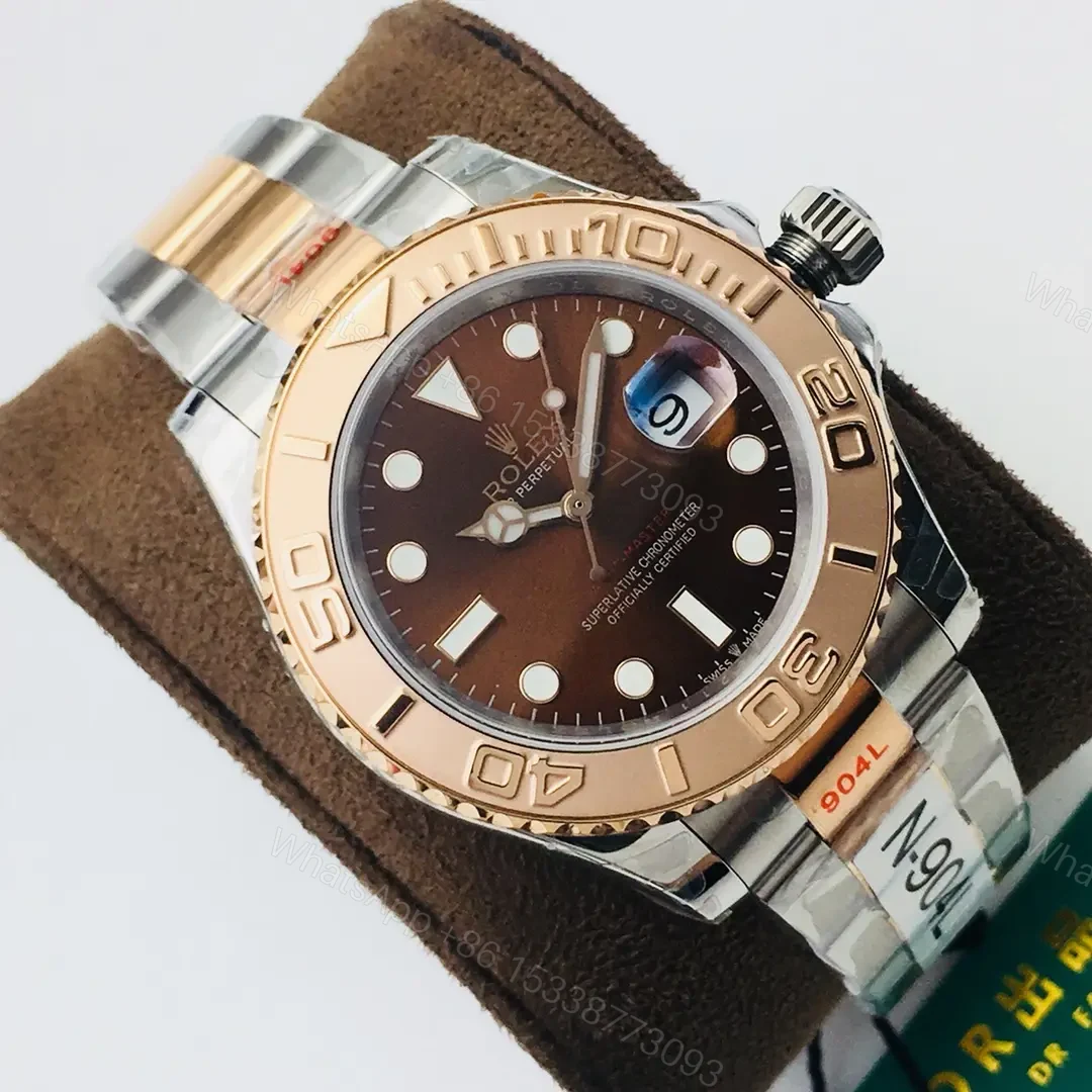 View 2 of Rolex Yacht-Master 40 Rolesor Everose Chocolate Dial 116621-0001