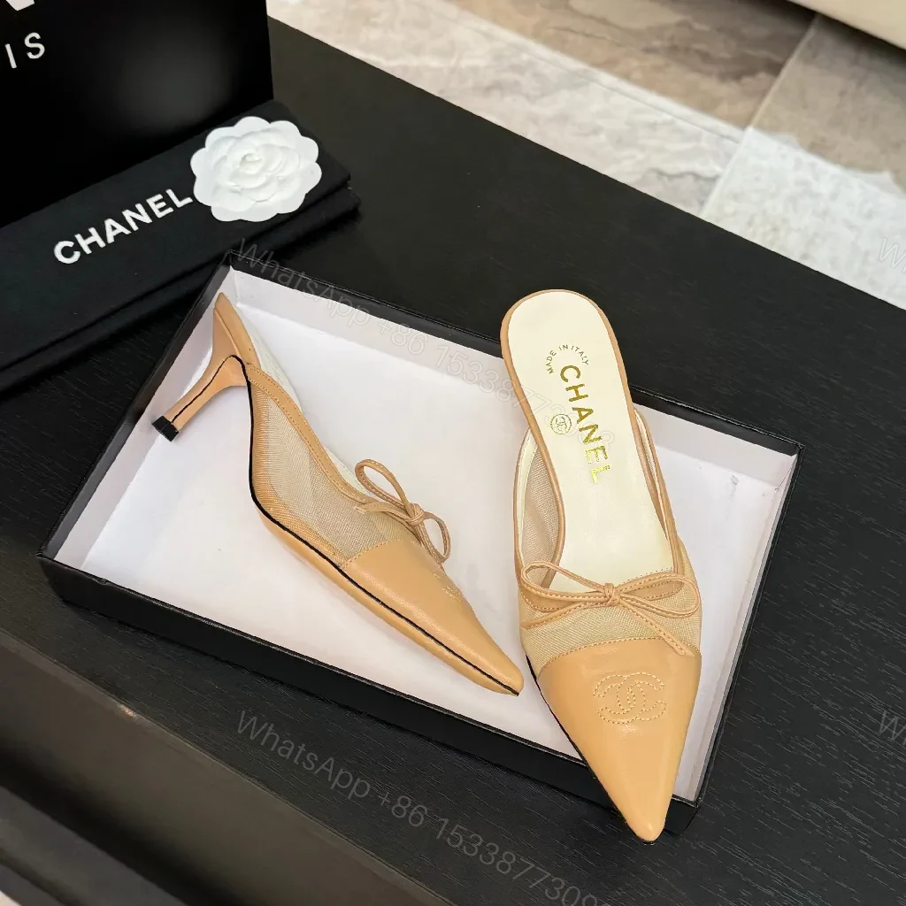 View 7 of Chic Nude-Patent Mule with Sculpted Block Heel