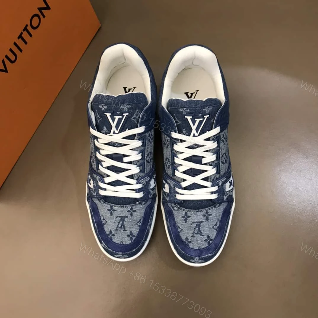 View 8 of VIRGIL ABLOH WRAPS LOUIS VUITTON 408 SNEAKER IN DENIM – LV122