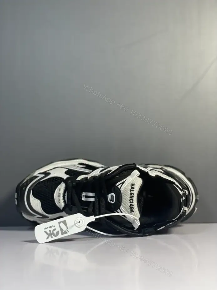 View 2 of BALENCIAGA RUNNER SNEAKER IN BLACK AND WHITE MESH AND NYLON – BB266