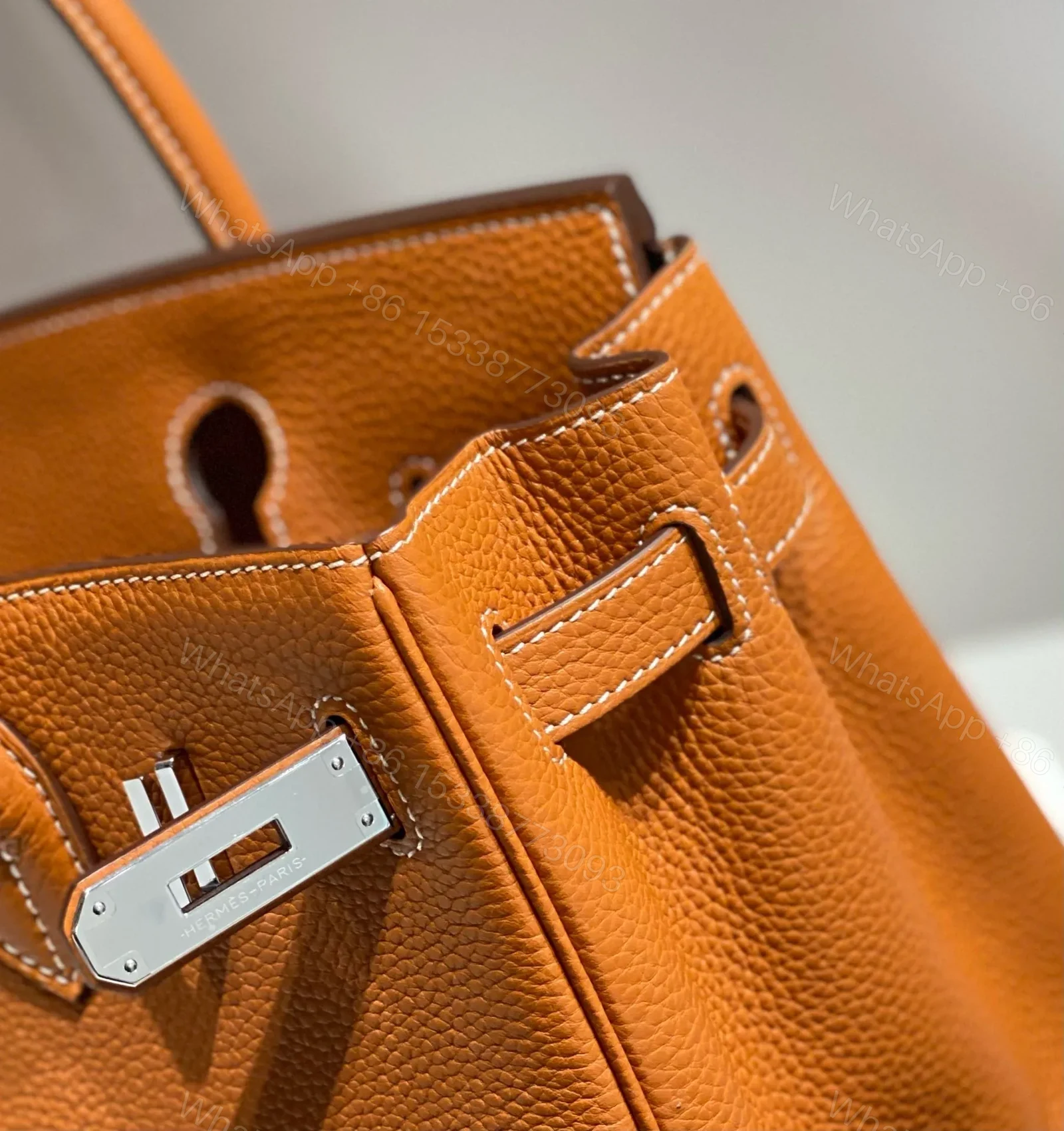 View 6 of HN 30 BROWN TOGO LEATHER SILVER HARDWARE