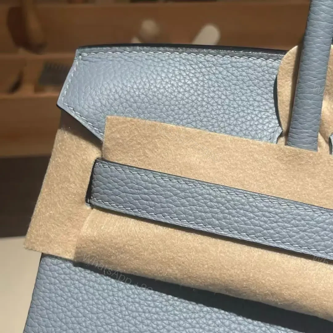 View 6 of HN 25 CLOUD BLUE* TOGO LEATHER *SILVER* HARDWARE