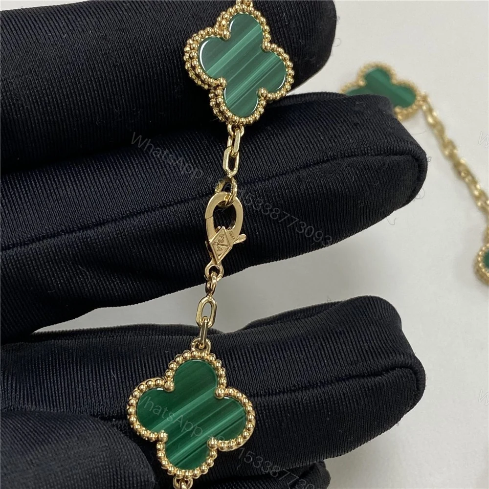 View 8 of Van Cleef Arpels Green Vintage Necklace 10 Motifs VCARO3QJ00