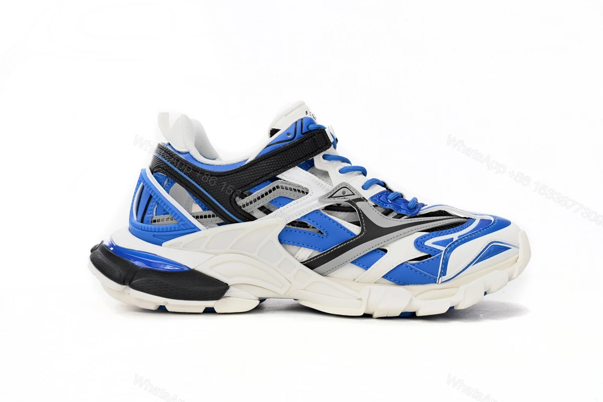 View 5 of Balenciaga Track 2 Sneaker Blue White 568614 W3AE2 4191