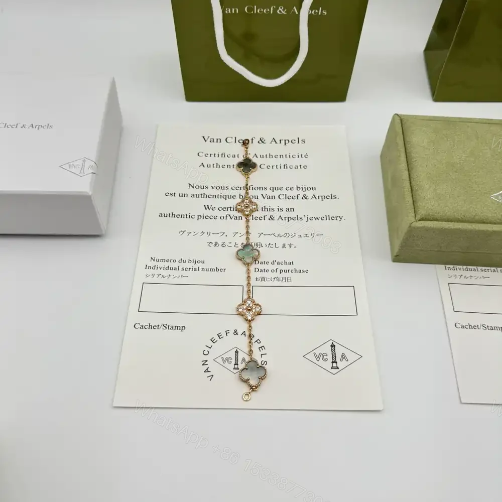 View 3 of 高仿首飾VanCleef&Arpels*RP2R100珍珠貝母玫瑰金手鏈