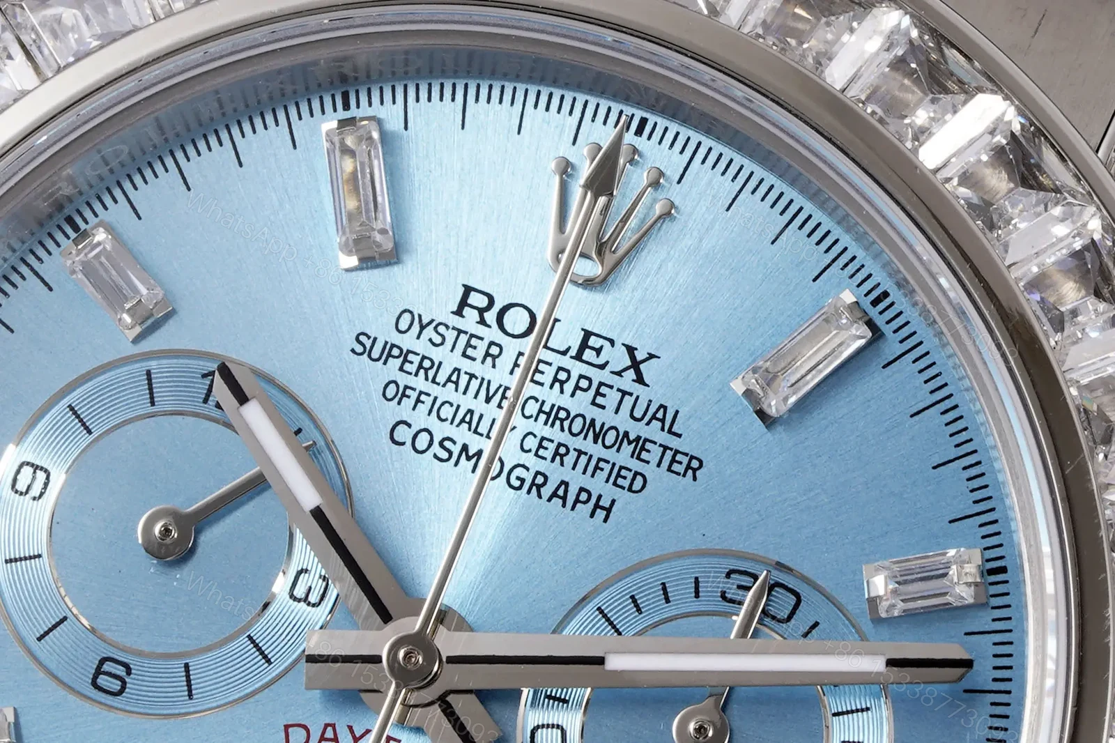 View 4 of Elegant ice blue diamon plica 40MM Rubber Strap Edition ROLEX-DAYTONA-ICE-DIA-RUB-40
