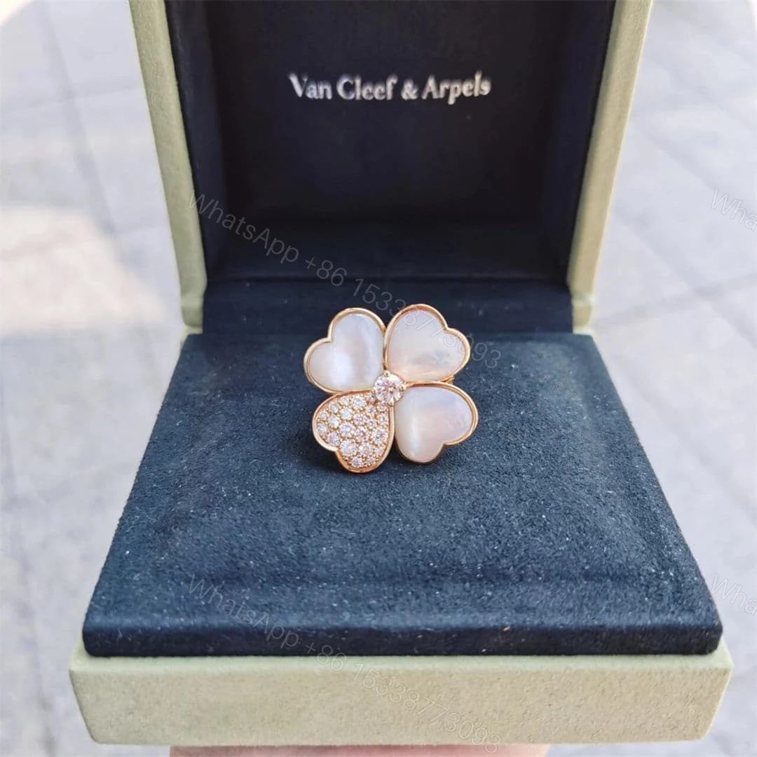 View 6 of Van Cleef &Arpels Cosmos Ring Medium Model Yellow Gold VCARO51Y00