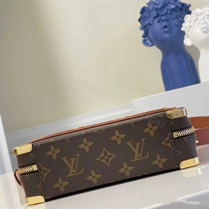 View 10 of LOUIS VUITTON X NBA HANDLE TRUNK MONOGRAM COATED CANVAS TEXTILE LINING IN BROWN M45785