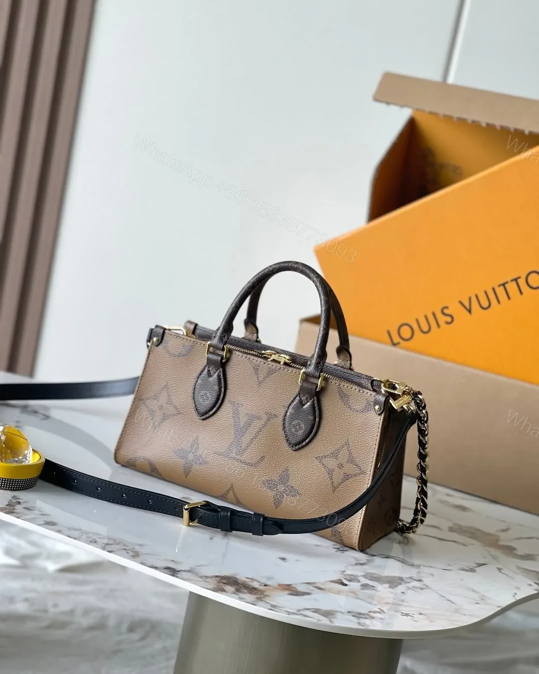 View 3 of LV OnTheGo East West Brown