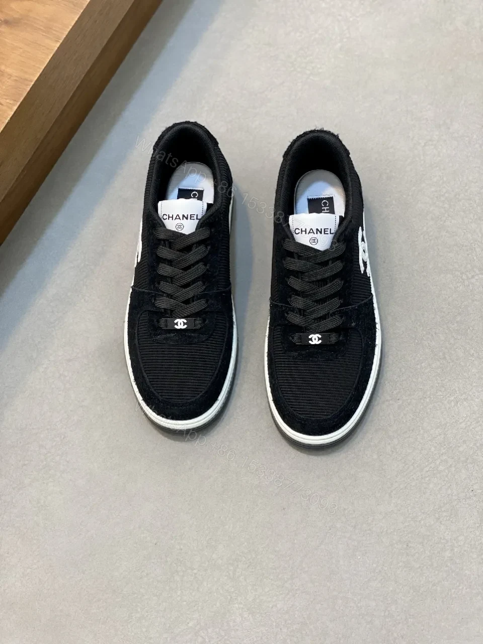 View 8 of Low-Top Luxury Knit Sneakers with Signature Logo