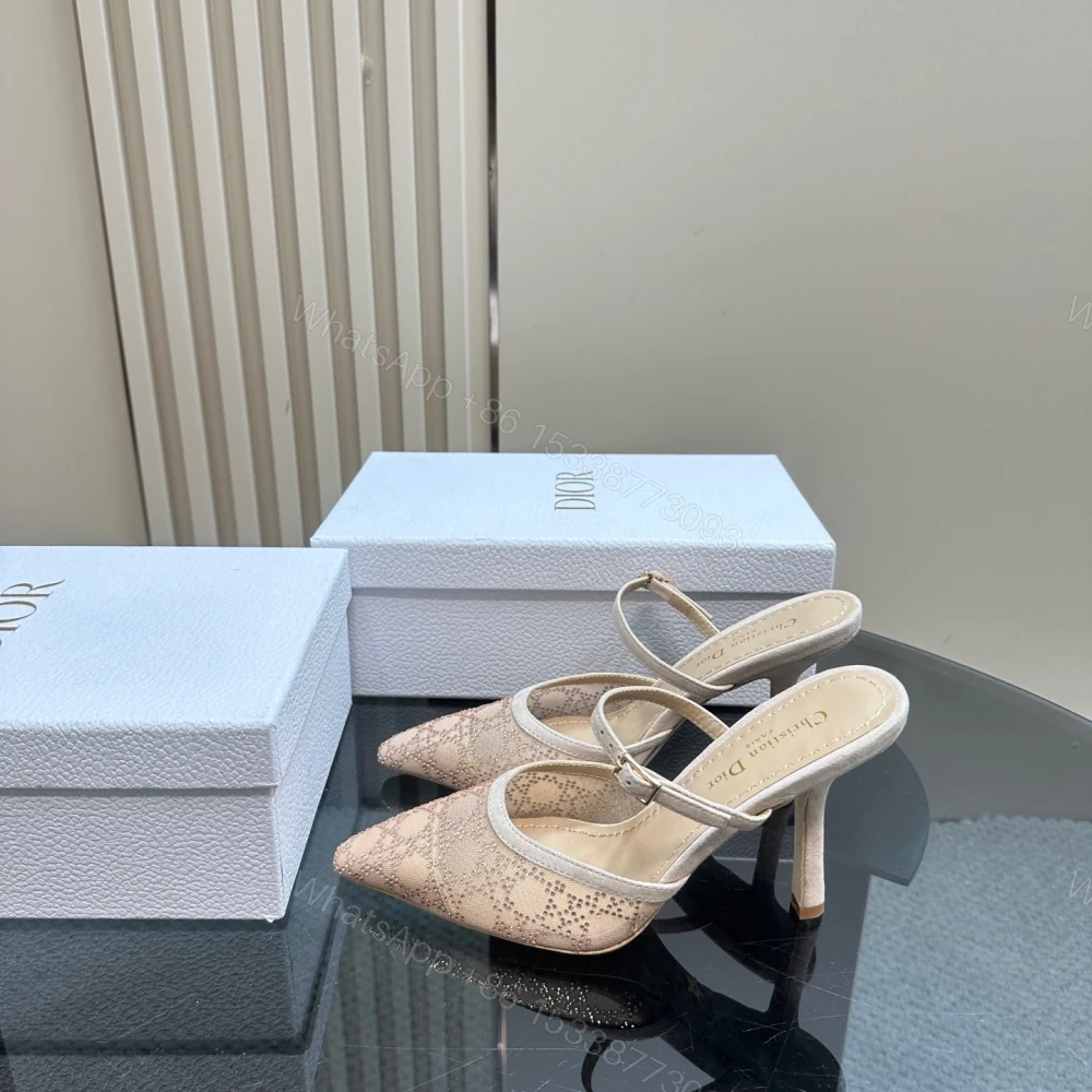 View 3 of 高仿Dior*Capture系列KCV296尖頭塔扣高踭鞋10CM裸色免檢版