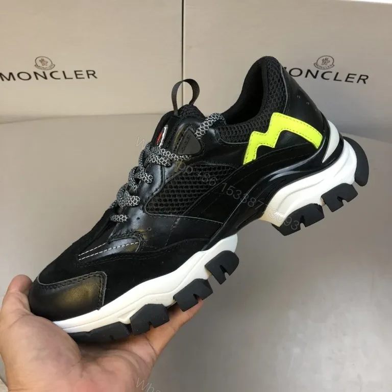 View 4 of Neon-Lite Moncler-Style High-Top Sneakers