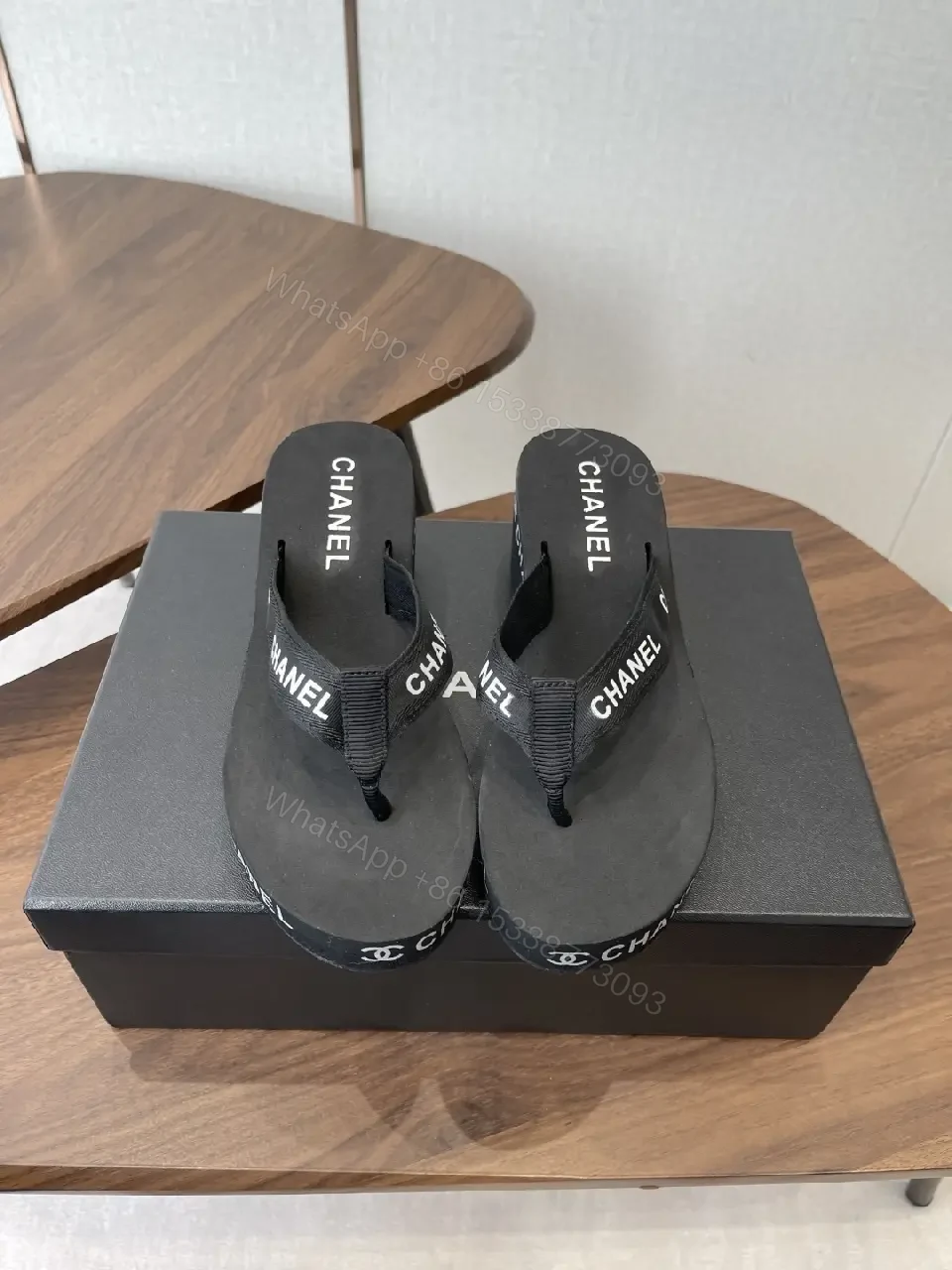 View 5 of Minimalist Luxury Flip-Flops with Premium Straps - Black, EVA