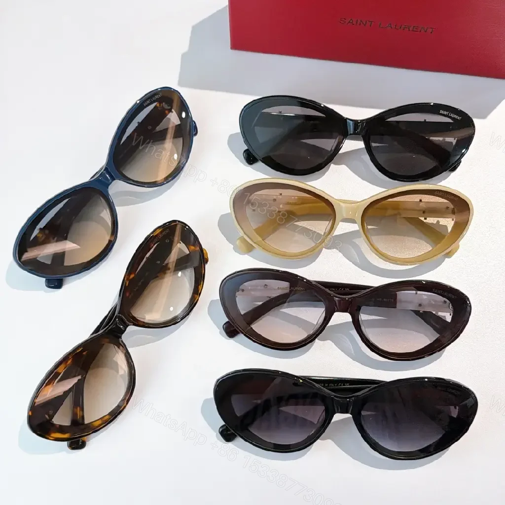 View 8 of Chic Black Round Sunglasses with Gold Hardware