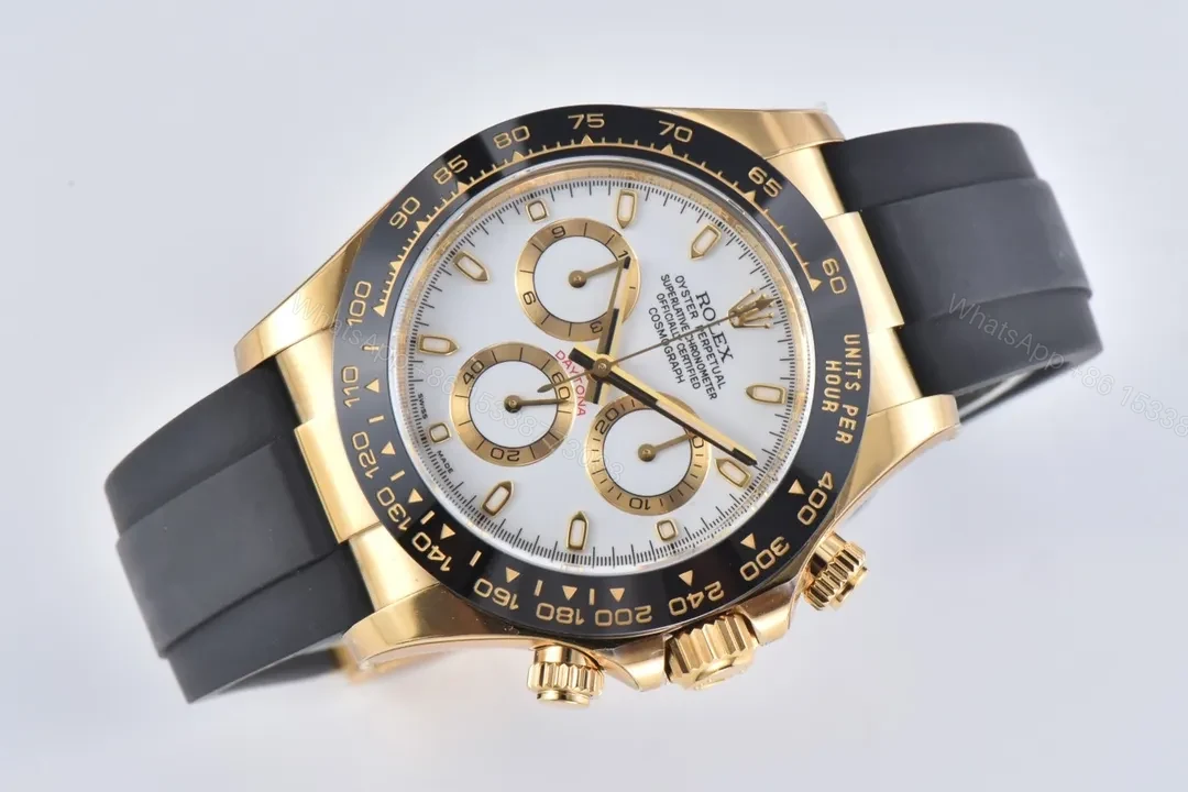 View 3 of Clean Factory Clean Factory Clean Rolex Daytona Ivory Gold Watch