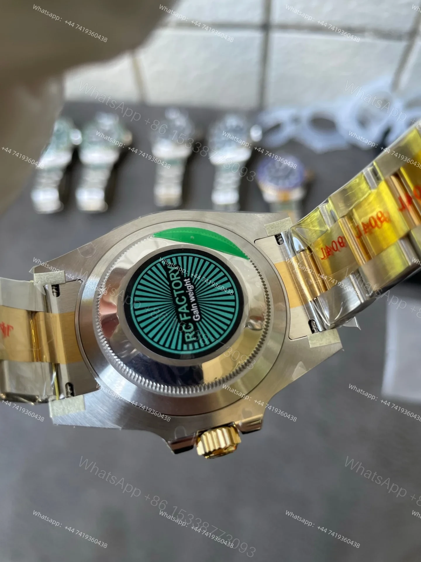 View 8 of Rolex Super Clone Watches 1:1 Submariner 116613LB Bluesy Two Tone 3135