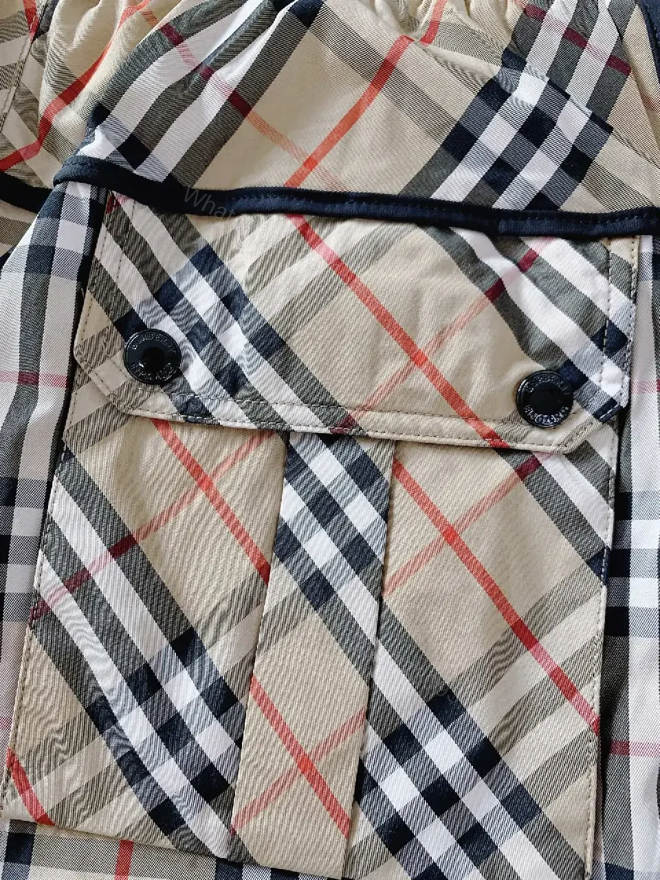 View 8 of Beige Plaid Cotton Sport Shorts with Pockets