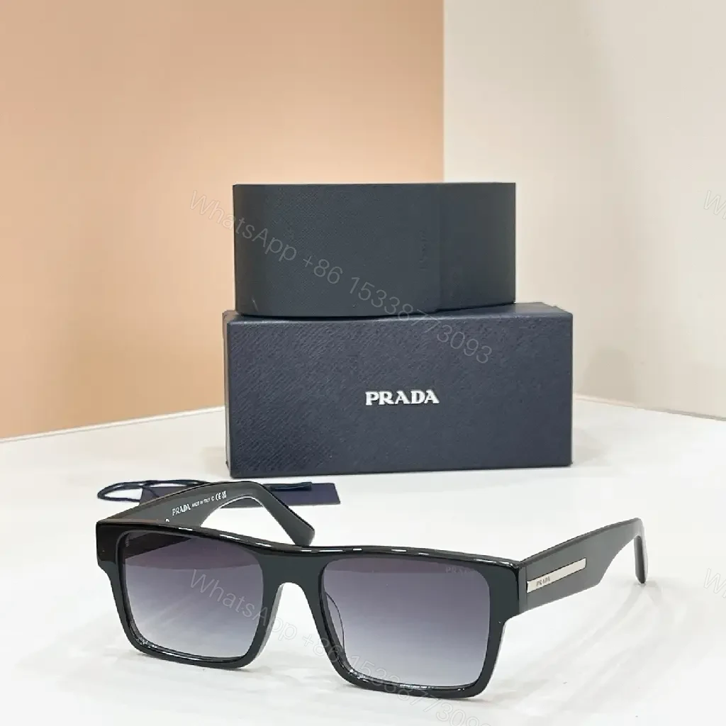 View 5 of Black Acetate Square Sunglasses – Polarized, Designer-Inspired Edge