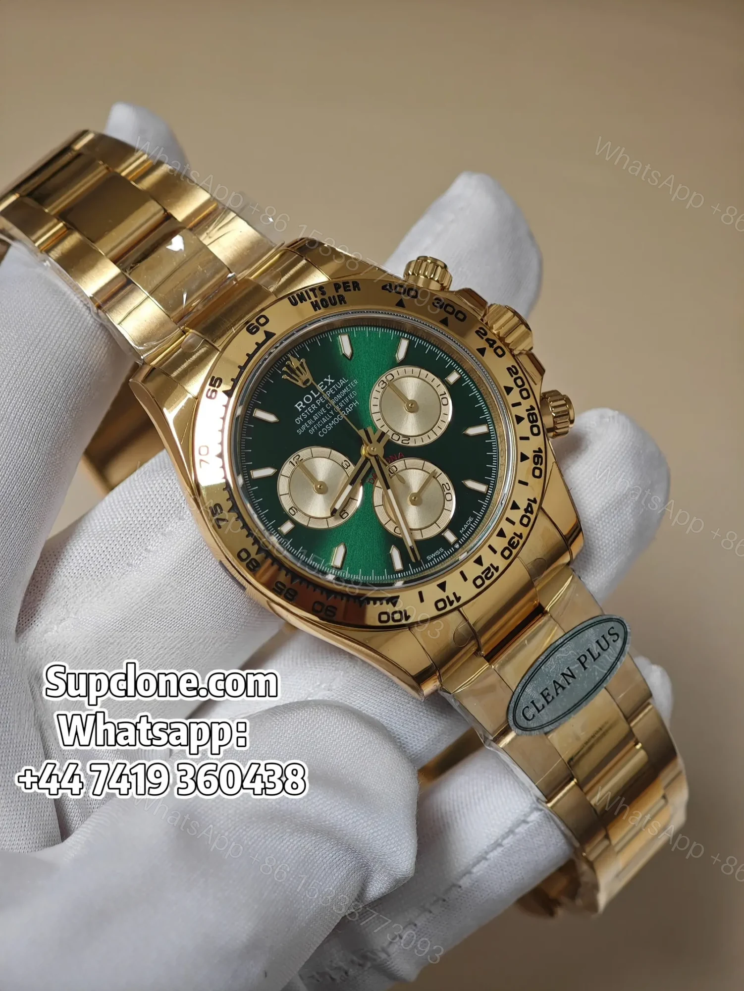 Rolex Daytona Super Clone M126508-0008 Green Dial 4131 Movement — view 1