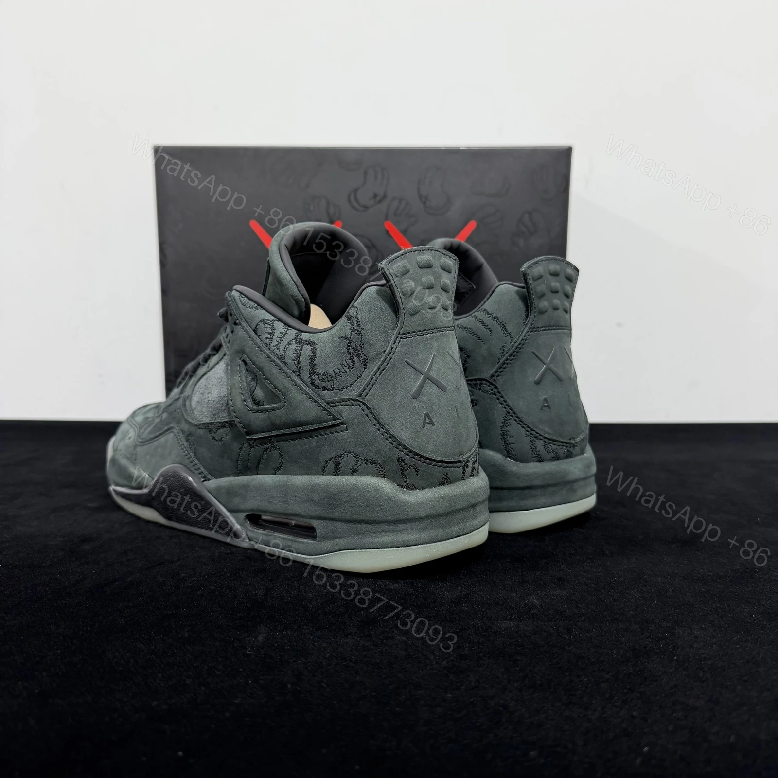 View 6 of Air Jordan 4 KAWS Black Rep