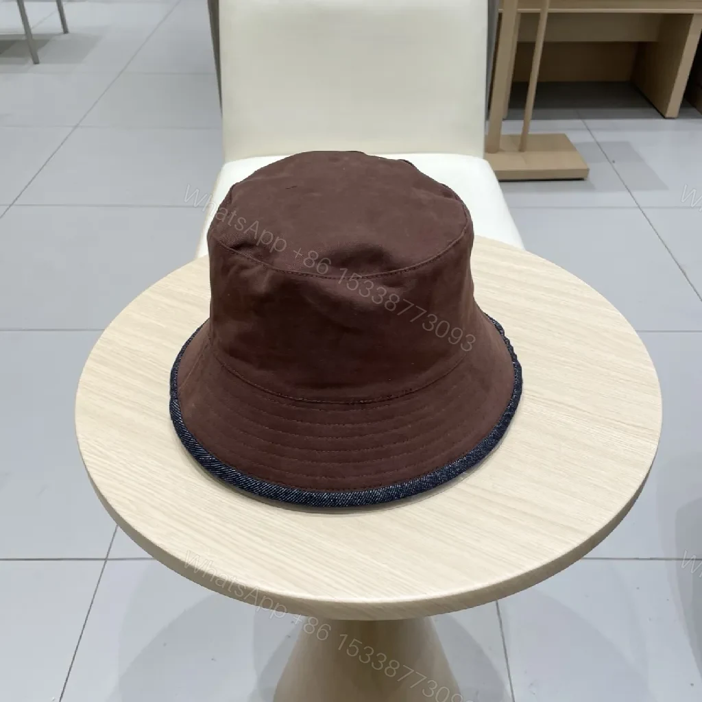 View 8 of Denim Bucket Hat + Embroidered Logo + Streetwear Chic + Luxury Detail + Hat