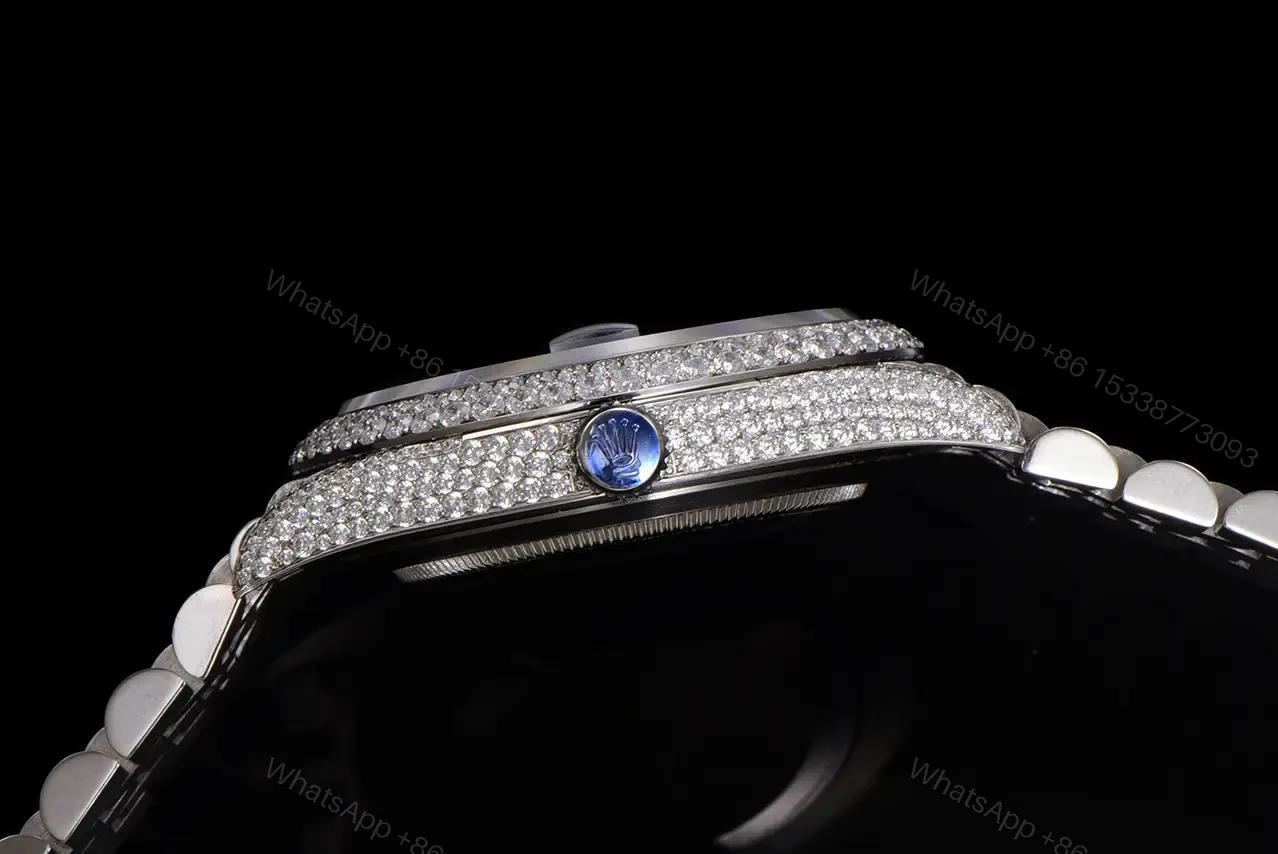 View 5 of Rolex Datejust Iced Black Dial Special Diamond Edition 41mm 126300-0007