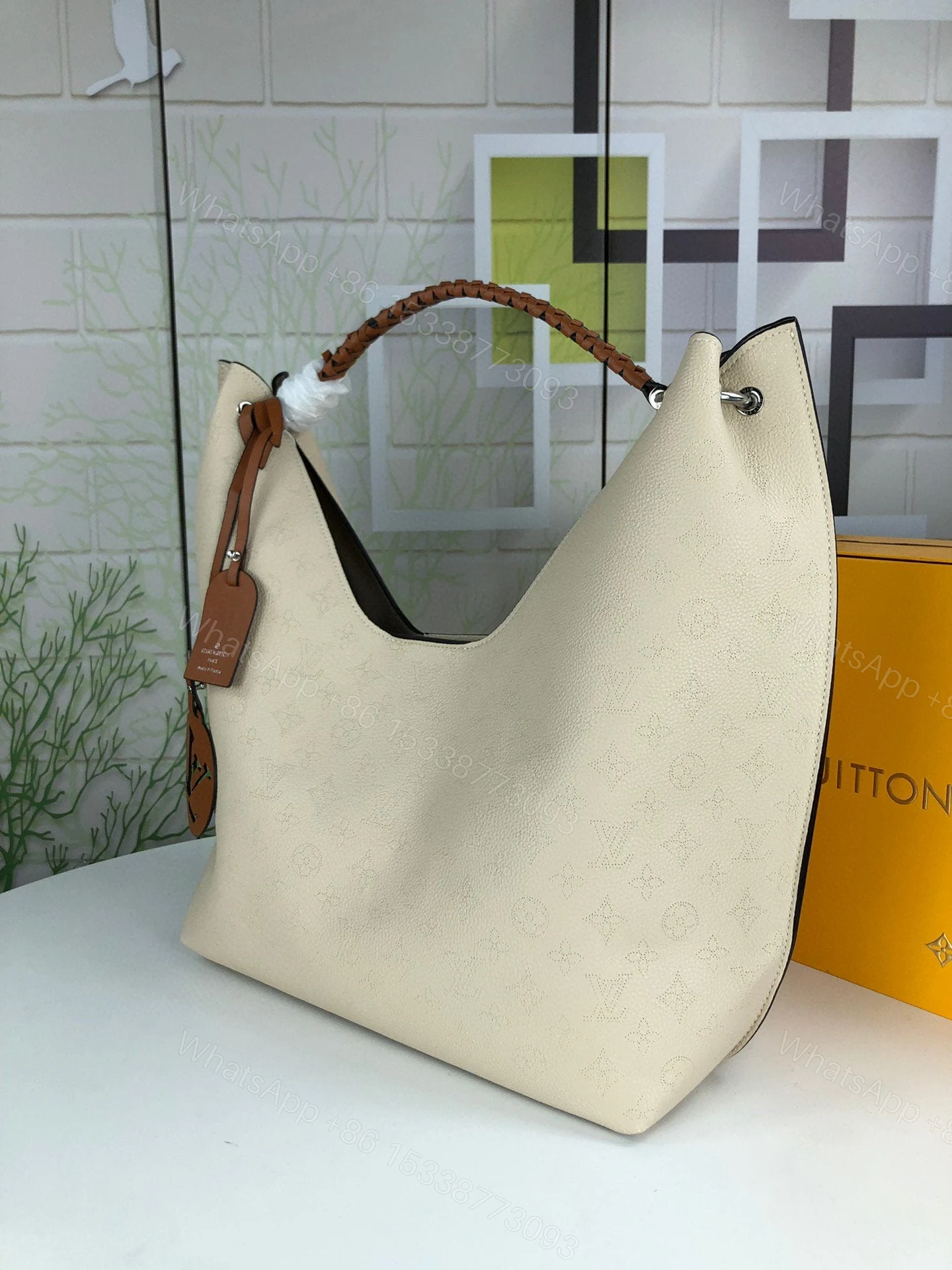 View 3 of Louis Vuitton Carmel Hobo Bag ‘Mouse Grey’