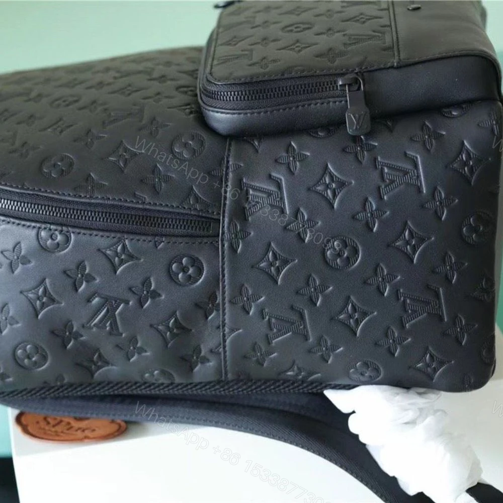 View 4 of Louis Vuitton Racer Backpack Monogram Shadow Black 41cm M46109