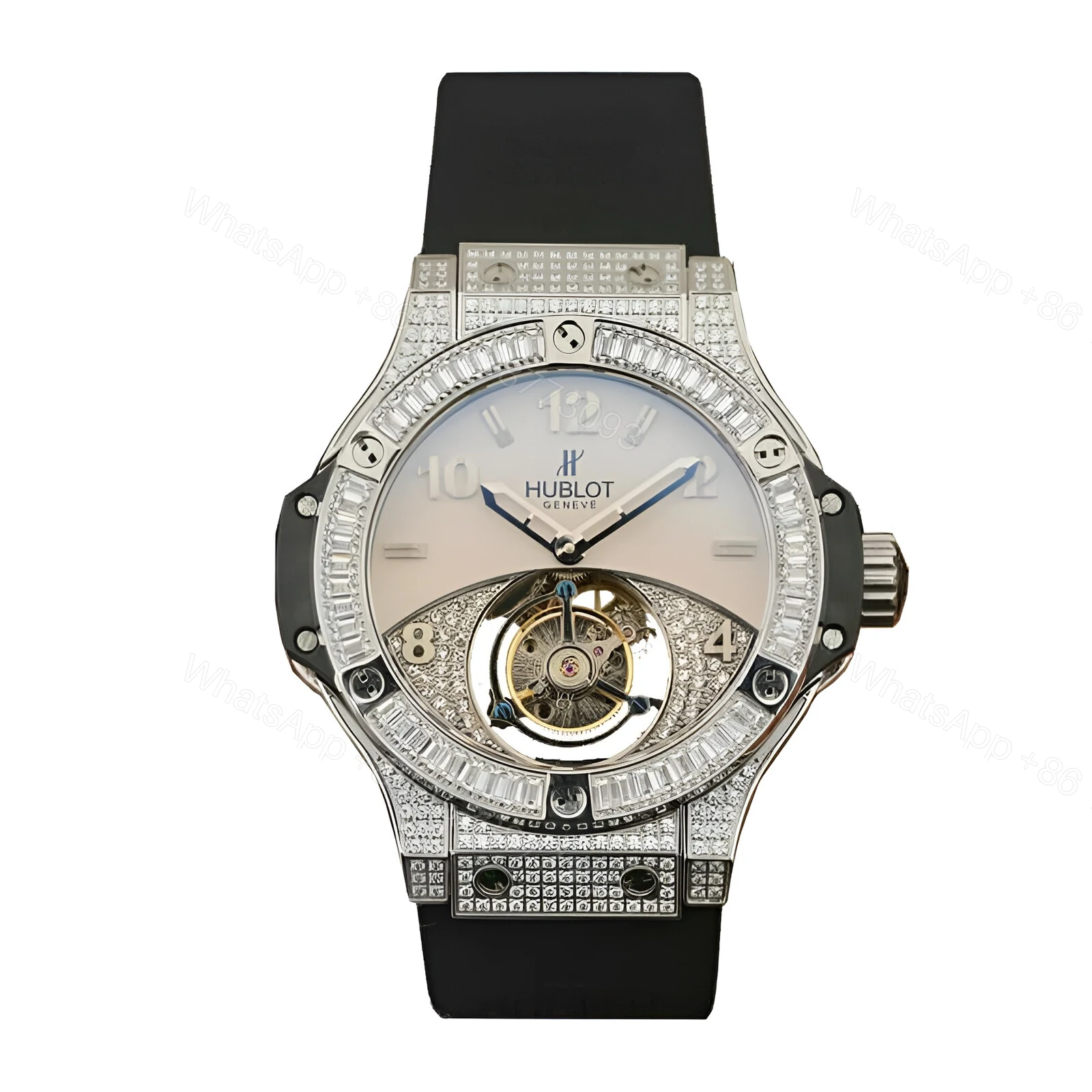 Hublot With Diamond Gray Replica — view 1