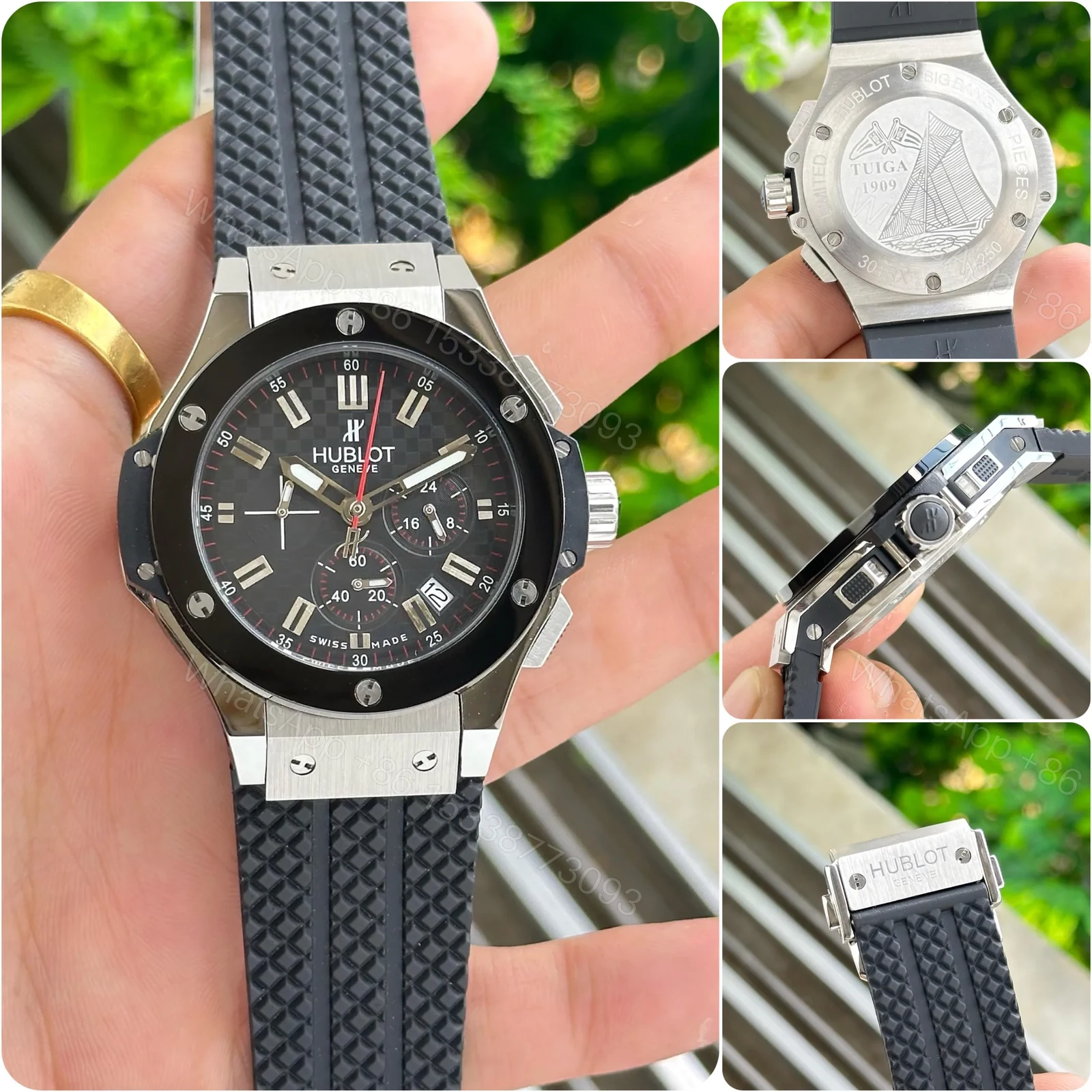 View 4 of Hublot Big Bang Silver Black Chronograph