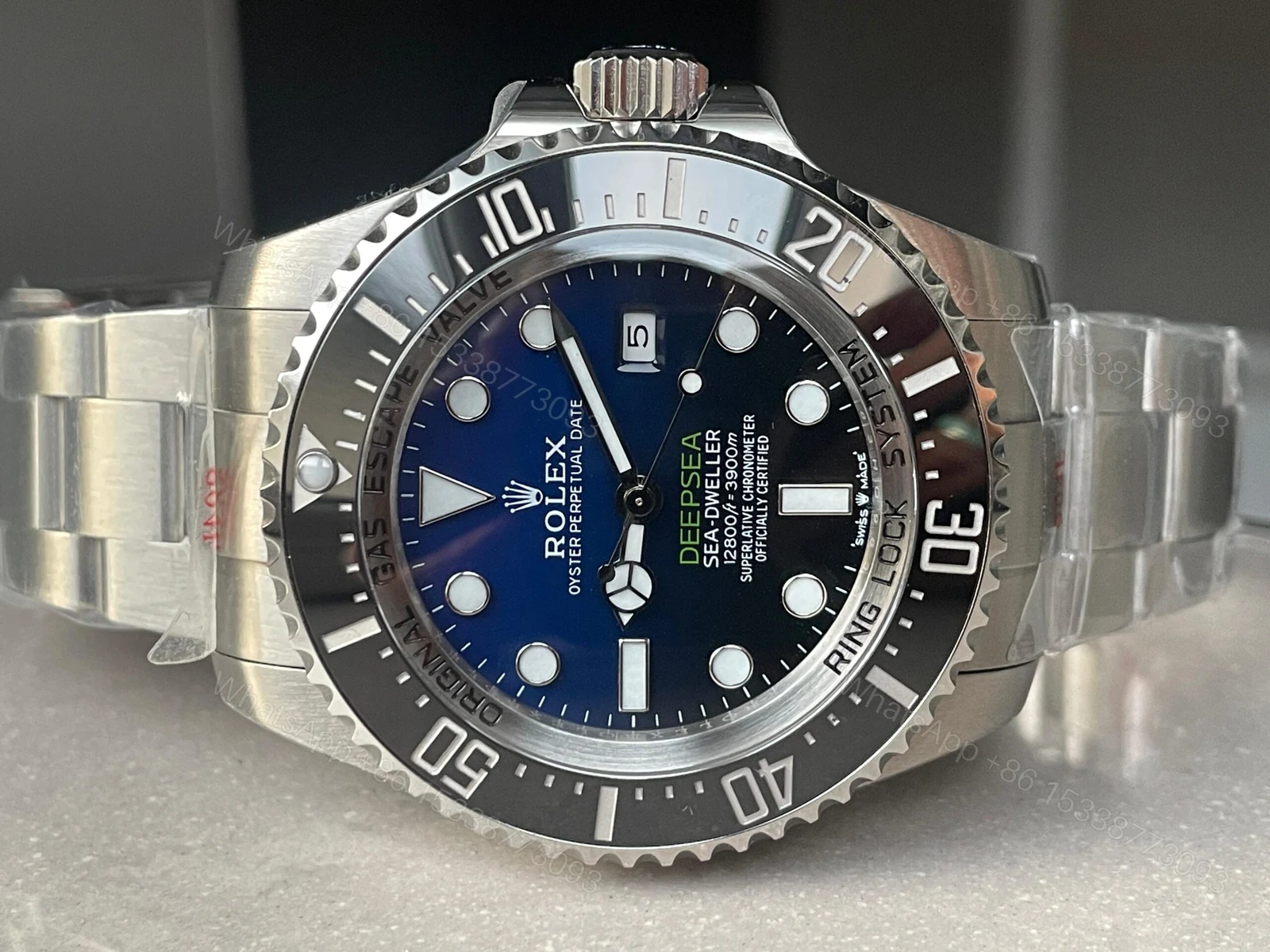 View 5 of Rolex Sea-Dweller Deepsea 136660 904L SS Blue Dial V9F VR3235