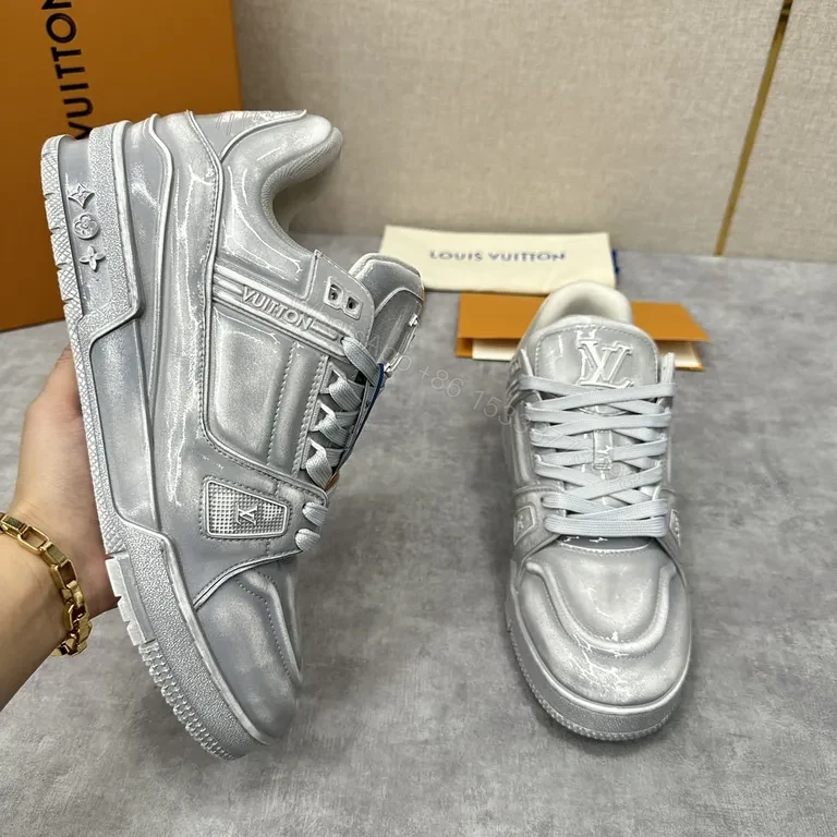 View 6 of Metallic LV High-Top Sneaker: All-Day Comfort & Luxury